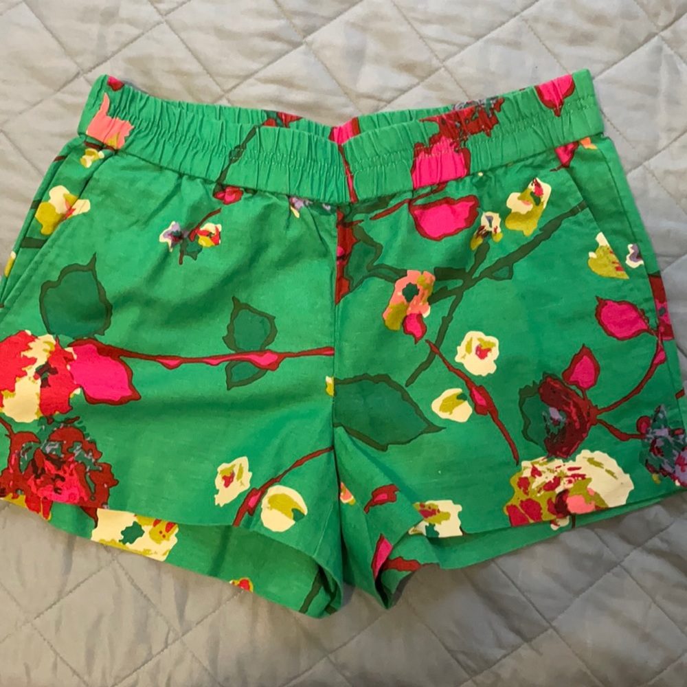 J.Crew Floral Linen Shorts